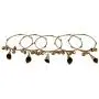 Efulgenz Boho Vintage Antique Gypsy Tribal Indian Oxidized Silver Plated Tassel Bracelets Bangle Set Efulgenz Boho Vintage Antique Gypsy Tribal Indian Oxidized Silver Plated Tassel Bracelets Bangle Set