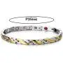 Steel Link Magnetic Bracelet for Women, Health Function Element of Magnets, Free Link Removal Kit