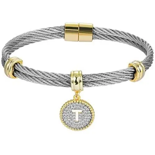 BIJOUX BOBBI [Luxury Packaging Alphabets Initial Wire Bracelets & Necklaces - Quality Guaranteed