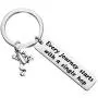ENSIANTH Every Journey Starts with A Single Hop Keychain Frog Lover Gifts Travel Quote Motivational Jewelry Graduation Student Gift