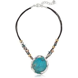 Robert Lee Morris ''Femme Petal Patina Sculptural Pendant Necklace