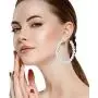 4 Pairs Faux Pearl Hoop Earrings Circle Dangle Drop Earrings Artificial Pearl Beaded Earrings (Pearl Hoop) 4 Pairs Faux Pearl Hoop Earrings Circle Dangle Drop Earrings Artificial Pearl Beaded Earrings (Pearl Hoop)