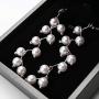 Vagalbox Pearl Earrings, Dangle Earrings Deco Earrings Pageant Earrings for Women Girls Kids
