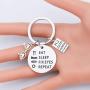 PLITI Optometrist Gifts Eat Sleep Fix Eyes Repeat Keychain Optician Gift Ophthalmologist Gift Eye Doctor Gift Ophthalmology Gift Optometry Graduation Jewelry OD Charm