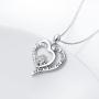 Inspirational Jewelry Sterling Silver She Believed She Could So She Did Love Heart Necklace