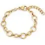 BUNSIKUNG Jewelry Womens 14K Gold Plated 316L Stainless Steel Link Chain Bracelet BUNSIKUNG Jewelry Womens 14K Gold Plated 316L Stainless Steel Link Chain Bracelet