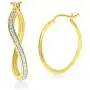 La Joya 1/6-1/4 Carat Total Weight (ctw) Eternity Lab Grown Diamond Hoop Earrings for Women- Yellow Gold Plated Or White Rhodium Plated 925 Sterling Silver Earrings - GH Color And SI Clarity Diamonds La Joya 1/6-1/4 Carat Total Weight (ctw) Eternity Lab Grown Diamond Hoop Earrings for Women- Yellow Gold Plated Or White Rhodium Plated 925 Sterling Silver Earrings - GH Color And SI Clarity Diamonds