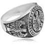 ABJFJE Mens Large Statement Eagle Ring Vintage Silver American Domineering Eagle Rings Retro Punk Biker Band Jewelry for Men Boy ABJFJE Mens Large Statement Eagle Ring Vintage Silver American Domineering Eagle Rings Retro Punk Biker Band Jewelry for Men Boy