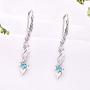 JO WISDOM 925 Sterling Silver Infinity Dangle & Drop Earrings with AAA Cubic Zirconia