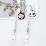 WSNANG Jack and Sally Nightmare Before Christmas Necklace Halloween Jewelry Romantic Gift