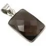 SilverStarJewel 925 Stamp Sterling Silver Smoky Quartz Necklace Pendant 1.1'' SilverStarJewel 925 Stamp Sterling Silver Smoky Quartz Necklace Pendant 1.1''