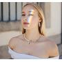 Hen night Personality Necklace Crystal Small Snake Winding Shape Necklace