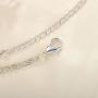 Ajacry Boho Layered Chain Bracelet Pencil Bangle Bracelet Accessories Jewelry for Women and Girls (Silver)