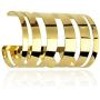 Lux Accessories Wide Cutout Geo Arm Cuff