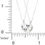 Disney Classic Mickey and Minnie Mouse Jewelry for Women, Silver Plated Brass Best Friends Set of Two Breakaway Pendant Necklaces Disney Classic Mickey and Minnie Mouse Jewelry for Women, Silver Plated Brass Best Friends Set of Two Breakaway Pendant Necklaces
