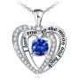 Samity Heart Necklace for Women I Love You to The Moon and Back Necklace Jewelry for Girls Wife Daughter