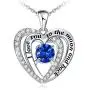 Samity Heart Necklace for Women I Love You to The Moon and Back Necklace Jewelry for Girls Wife Daughter Samity Heart Necklace for Women I Love You to The Moon and Back Necklace Jewelry for Girls Wife Daughter