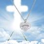 Generic Brands LBSBO Memorial Jewelry Sympathy Gift A Piece of My Heart Lives in Heaven Lariat Y Necklace/Black Leather Necklace
