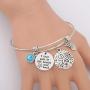 KUIYAI I Love You to The Beach and Back Bracelet Starfish Charm Bracelet Beach Lover Jewelry for Couple