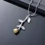 Rose Flower Cremation Jewelry Urn Necklaces for Ashes, Cremation Ash Jewelry Memorial Pendants for Human Pets Ashes Rose Flower Cremation Jewelry Urn Necklaces for Ashes, Cremation Ash Jewelry Memorial Pendants for Human Pets Ashes