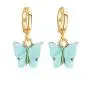 5 Pairs Butterfly Earrings Acrylic Gold Colored Drop Earrings Sweet Colorful Animal Butterfly Stud Earrings Boho Delicate Insect Dangle Earrings Party Jewelry for Women Girl