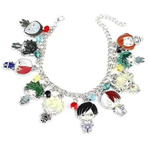 Mochun My Hero Academia Bracelet Anime Cartoon Boku No Hero Academia MHA Jewelry Cosplay Bracelet for Girls Boys Mochun My Hero Academia Bracelet Anime Cartoon Boku No Hero Academia MHA Jewelry Cosplay Bracelet for Girls Boys