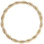 14k Yellow Gold Twisted Womens Bangle Bracelet, 8''