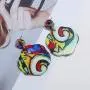 6 Pairs Exquisite Geometric Retro Acrylic Earrings Fashion Bohemian Statement Earrings Mottled Resin Drop Earring Jewelry for Women Girls 6 Pairs Exquisite Geometric Retro Acrylic Earrings Fashion Bohemian Statement Earrings Mottled Resin Drop Earring Jewelry for Women Girls