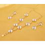 Touchstone Indian Bollywood Intricately Crafted Diamond Look Rhinestone Crystal Colorful Wedding Designer Jewelry Necklace Set in Gold and Silver Tone for Women.