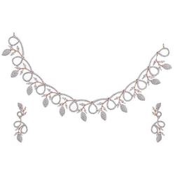TARINIKA Nakshatra CZ Necklace Set for Women and Girl