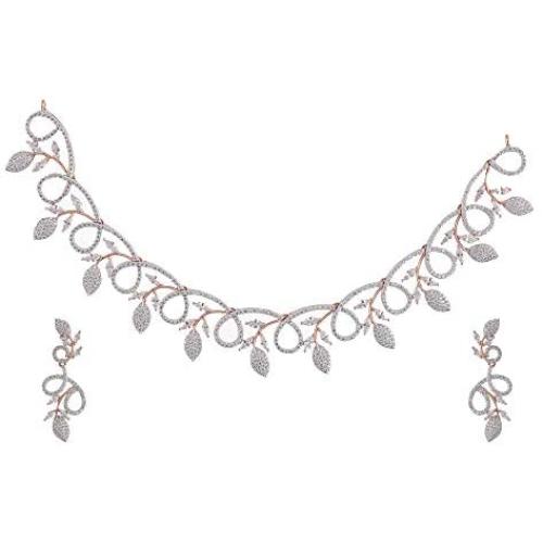 TARINIKA Nakshatra CZ Necklace Set for Women and Girl