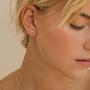 Sterling Silver Stud Earrings for Women Girls- 3 Pairs Tiny Ball Stud Earrings Round CZ Cubic Zirconia Earrings Pearl Earrings Set Cartilage Small Tragus Earrings(2mm,3mm,4mm)