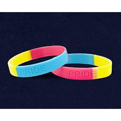 LGBTQ - Pansexual PRIDE Silicone Bracelet (Adult)
