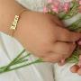 HUTINICE Gothic Old English Scorpio Leo Zodiac Bracelet for Women, 18K Gold Chain Horoscope Constilation Letter Bracelet Baby Girl Jewelry
