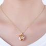 Heart November Birthstone Necklace Forver Love Heart Pendent Necklaces for Women Girls 925 Sterling Silver Plated 14k Gold Jewelry Fashion Necklaces Gift Wedding Anniversary Day Birthday Party