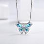 Aurora Tears Butterfly Jewelry Women 925 Sterling Silver Butterflies Necklace/Earrings/Rings Wedding Gift