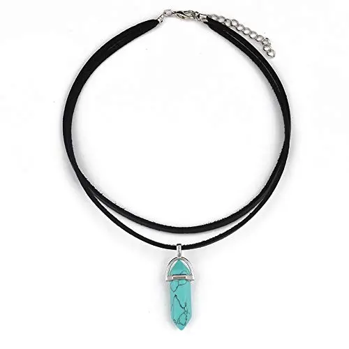 Kercisbeauty Black Wrap Velvet Choker with Green Gemstones Healing Stones Women Girls Everyday Boho Necklace Gift Her Jewelry Hippie Crystal Kercisbeauty Black Wrap Velvet Choker with Green Gemstones Healing Stones Women Girls Everyday Boho Necklace Gift Her Jewelry Hippie Crystal
