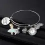 BLEOUK Alice in Wonderland Gift Jewelry She Believed She Could So She Did Alice in Wonderland Themed Charms Bracelet BLEOUK Alice in Wonderland Gift Jewelry She Believed She Could So She Did Alice in Wonderland Themed Charms Bracelet