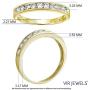 1/2 cttw Classic Diamond Wedding Band in 14K White or Yellow Gold Channel Set