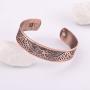 Magnetic Health Therapy Bracelet Tree of Life Yggdrasil Cuff Bangle for Women Men Pagan Jewelry