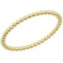 1.4 mm Beaded Style Ladies Ball Chain Design Wedding Band, 14K Gold