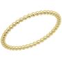 1.4 mm Beaded Style Ladies Ball Chain Design Wedding Band, 10K Gold