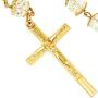 LIFETIME JEWELRY Rosary Necklace [ Crystal Prayer Beads ] 24K Real Gold Plated