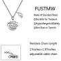 FUSTMW Music Note Necklace Treble Clef Necklace Music Lovers Gift Music Jewelry Teacher Gift Music is All Around of Us All You Have to Do is Listen