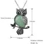 Top Plaza Owl Necklaces Healing Crystal Stone Pendant Reiki Spiritual Energy Gemstone Quartz Necklace Birthday for Women Men