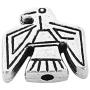 JGFinds Native American Tribal Spacer Beads, Wholesale 50 Pack of Silver Tone Charms