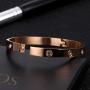 YCSLYW Love Friendship Stainless Steel Bracelet Bracelet Hinge Love Jewelry with Crystal Bracelet Gift Gift for Female Teen Girl