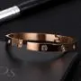 YCSLYW Love Friendship Stainless Steel Bracelet Bracelet Hinge Love Jewelry with Crystal Bracelet Gift Gift for Female Teen Girl
