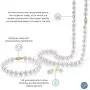 THE PEARL SOURCE 14K Gold 6.5-7mm Round White Akoya Cultured Pearl Necklace, Bracelet & Earrings Set in 18'' Princess Length for Women THE PEARL SOURCE 14K Gold 6.5-7mm Round White Akoya Cultured Pearl Necklace, Bracelet & Earrings Set in 18'' Princess Length for Women