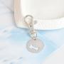 MIXIA 2pcs/Set Dog Bone Charm Necklace Collar Matching Friendship Best Friend Keyring Jewelry Pet Jewelry Dog Lover Gift Set